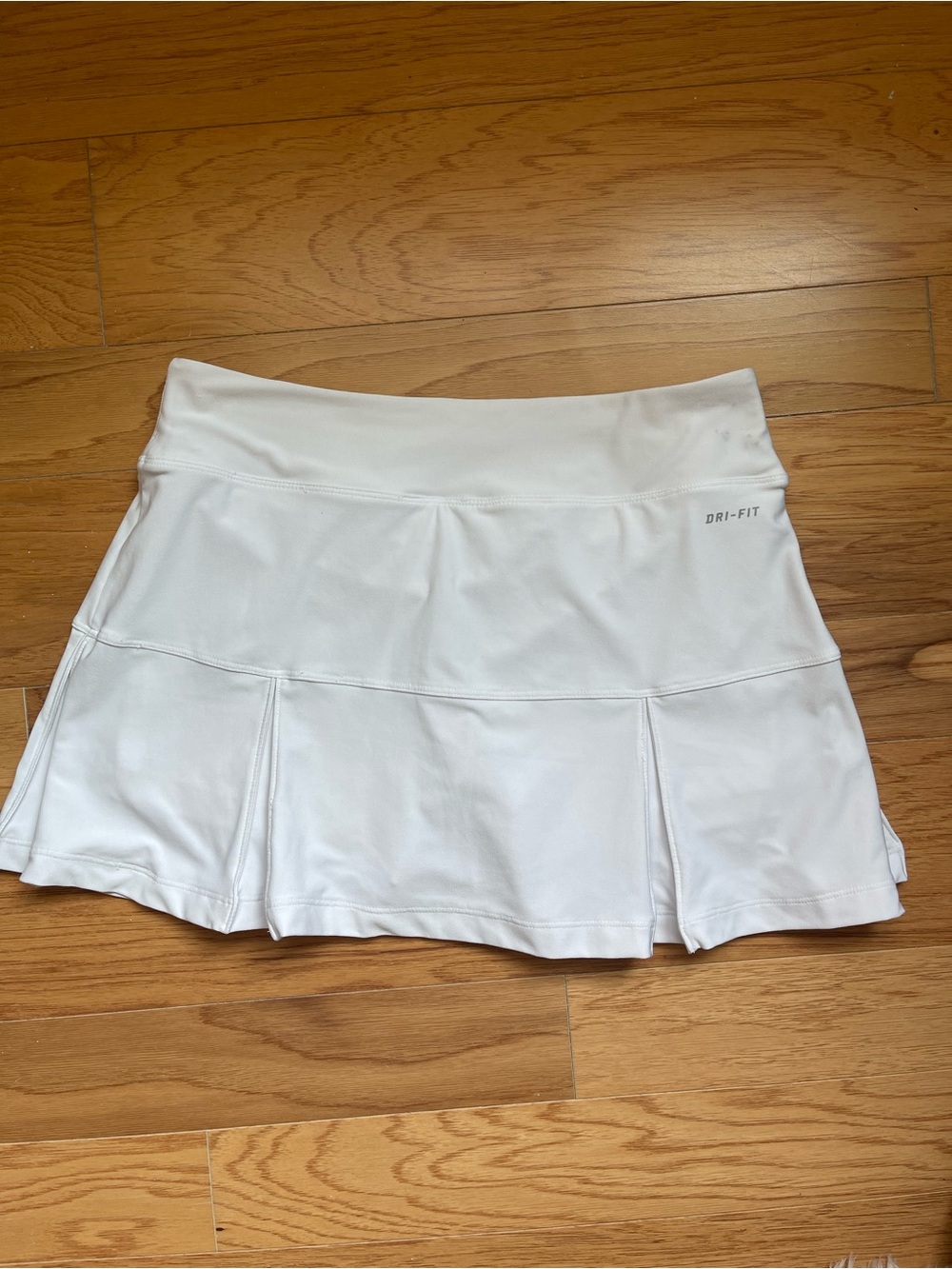 Nike Dri-FIT Tennis Skort Small White Pleated Built-In Shorts - Picture 3 of 10